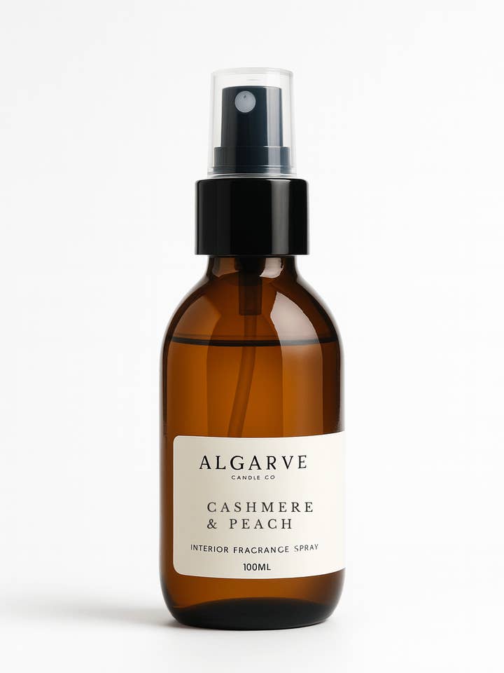 Travel Size Interior Fragrance Spray - 100ml | Cashmere & Peach for wholesale by Algarve Candle Company