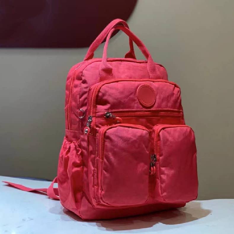 wandf – Mochila - Mulher por atacado – Mochila de Viagem em Nylon Leve com Múltiplos Bolsos e Alça de Ombro10