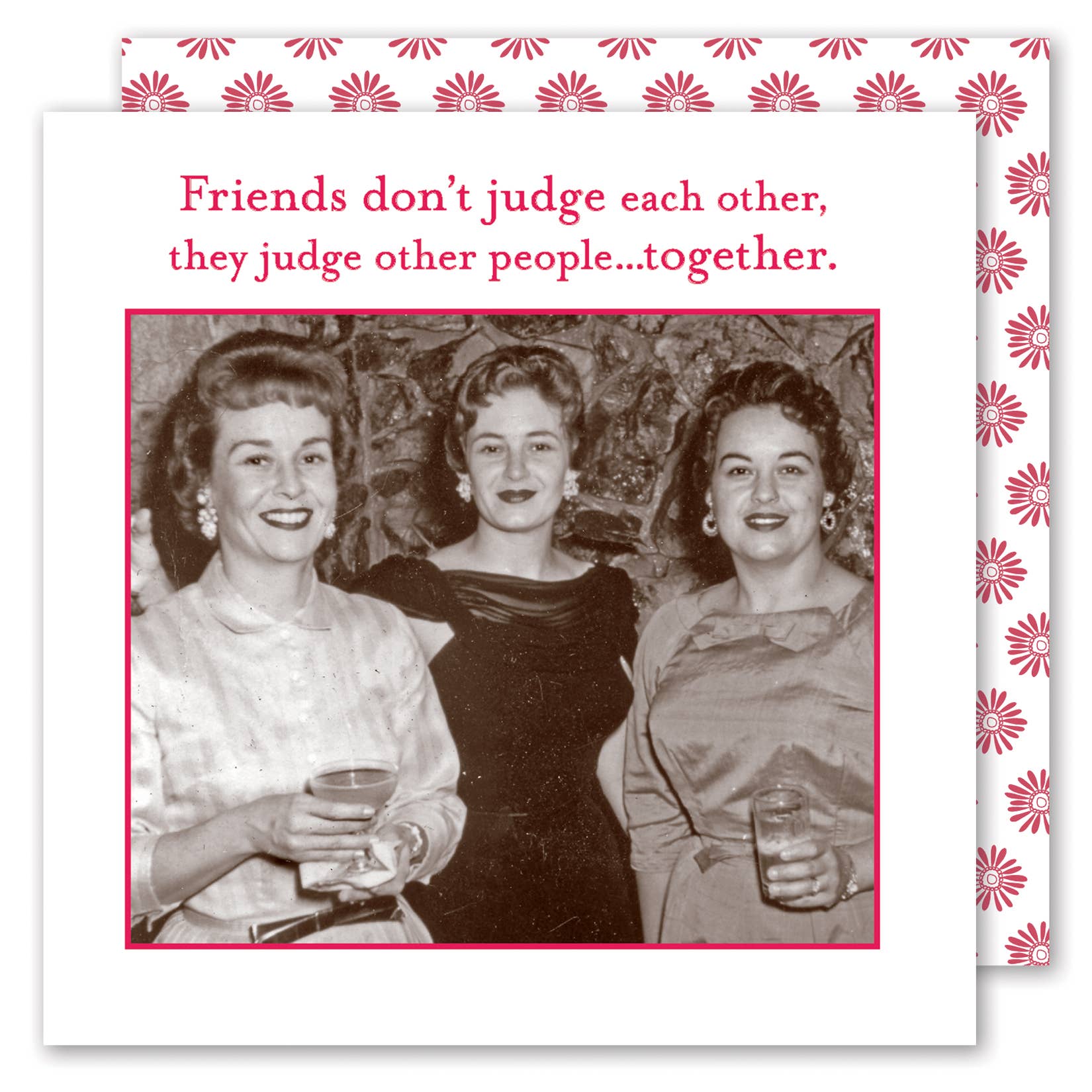 Shannon Martin Design - Wholesale Disposable Napkin - Friends Don't Judge Beverage Napkin0