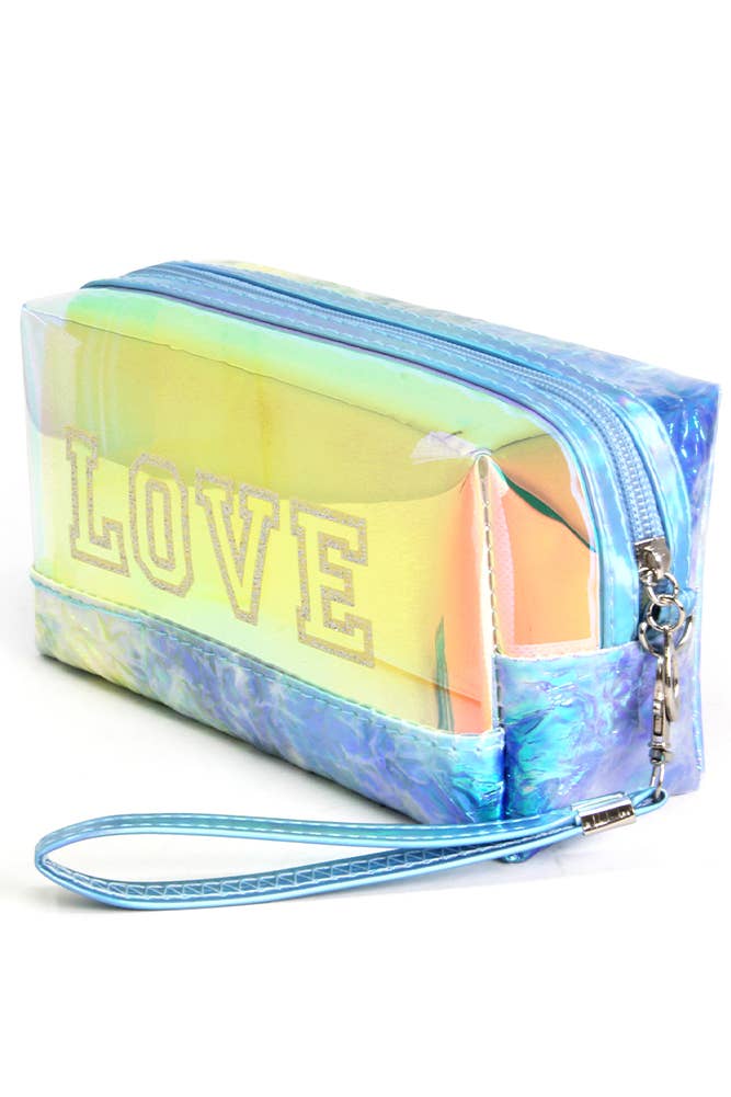 Hana - Wholesale Pouch - Women's - LOVE Holographic Iridescent Wrinkled Pouch4