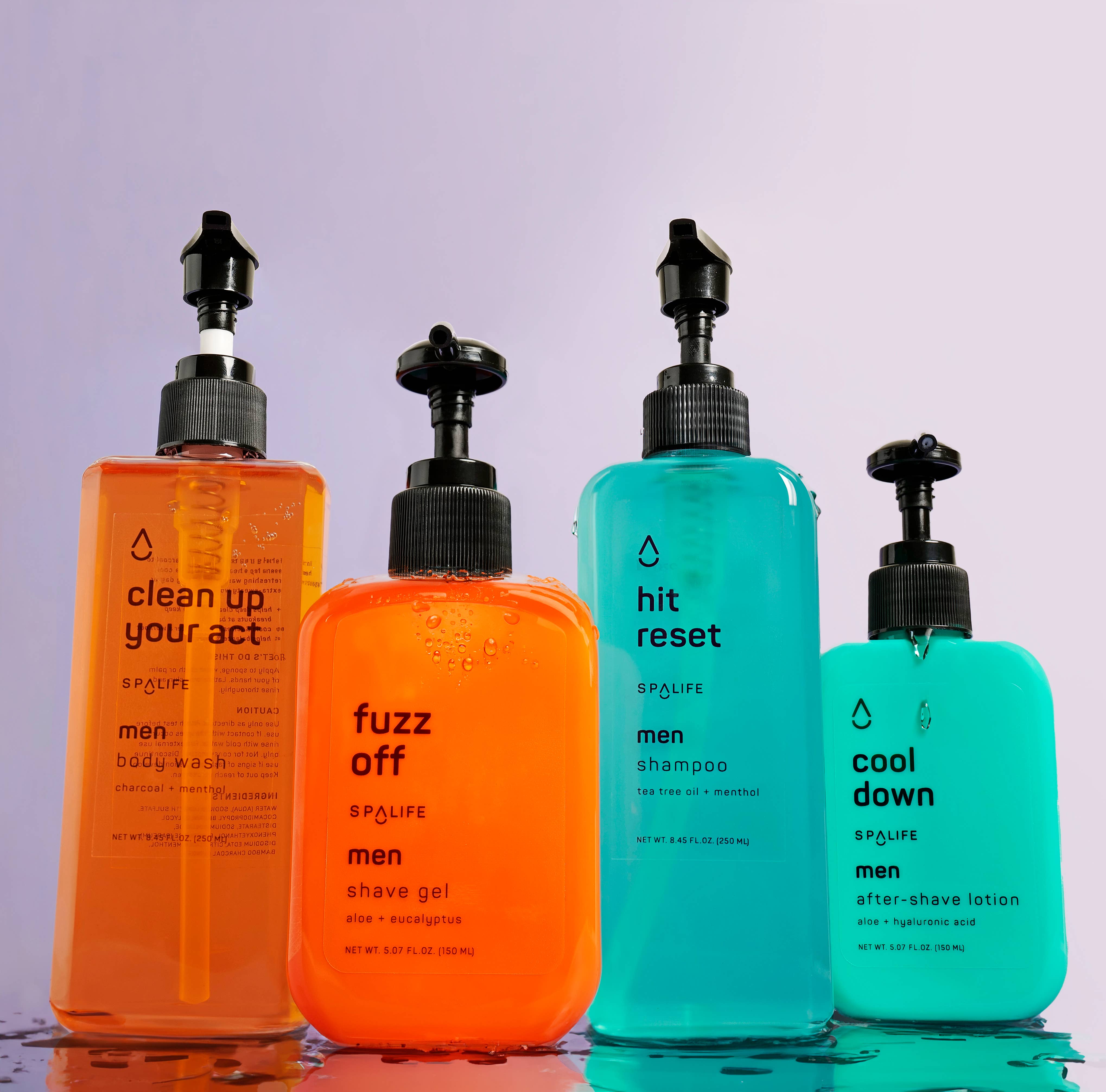 My Spa Life - Wholesale Bath & Body Set - Men's - Men's Hair & Body Care Grooming Kit,  Men's Skincare - 4 Pc 1