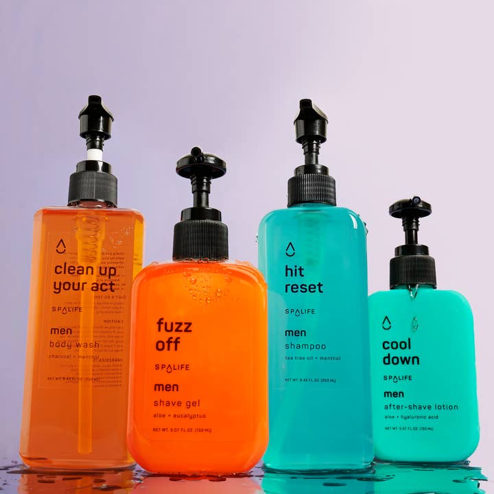 My Spa Life - Wholesale Bath & Body Set - Men's - Men's Hair & Body Care Grooming Kit,  Men's Skincare - 4 Pc 1