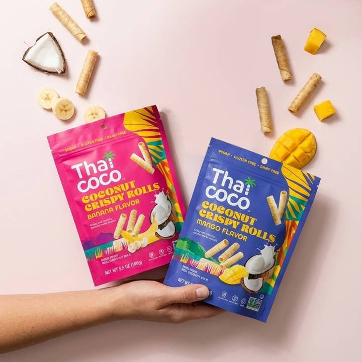 Thai Coco - Wholesale Cookie - Mango Coconut Crispy Rolls - 3.5 oz5