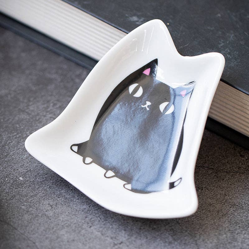 Gohobi （We cover U.S. import duties） – wholesale Decorative plate/dish/bowl – Gohobi Cat Sauce Plate3