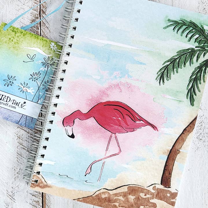 The Painted Pen - Wholesale Notebook - Summer Notebooks with Watercolor Cover Designs6