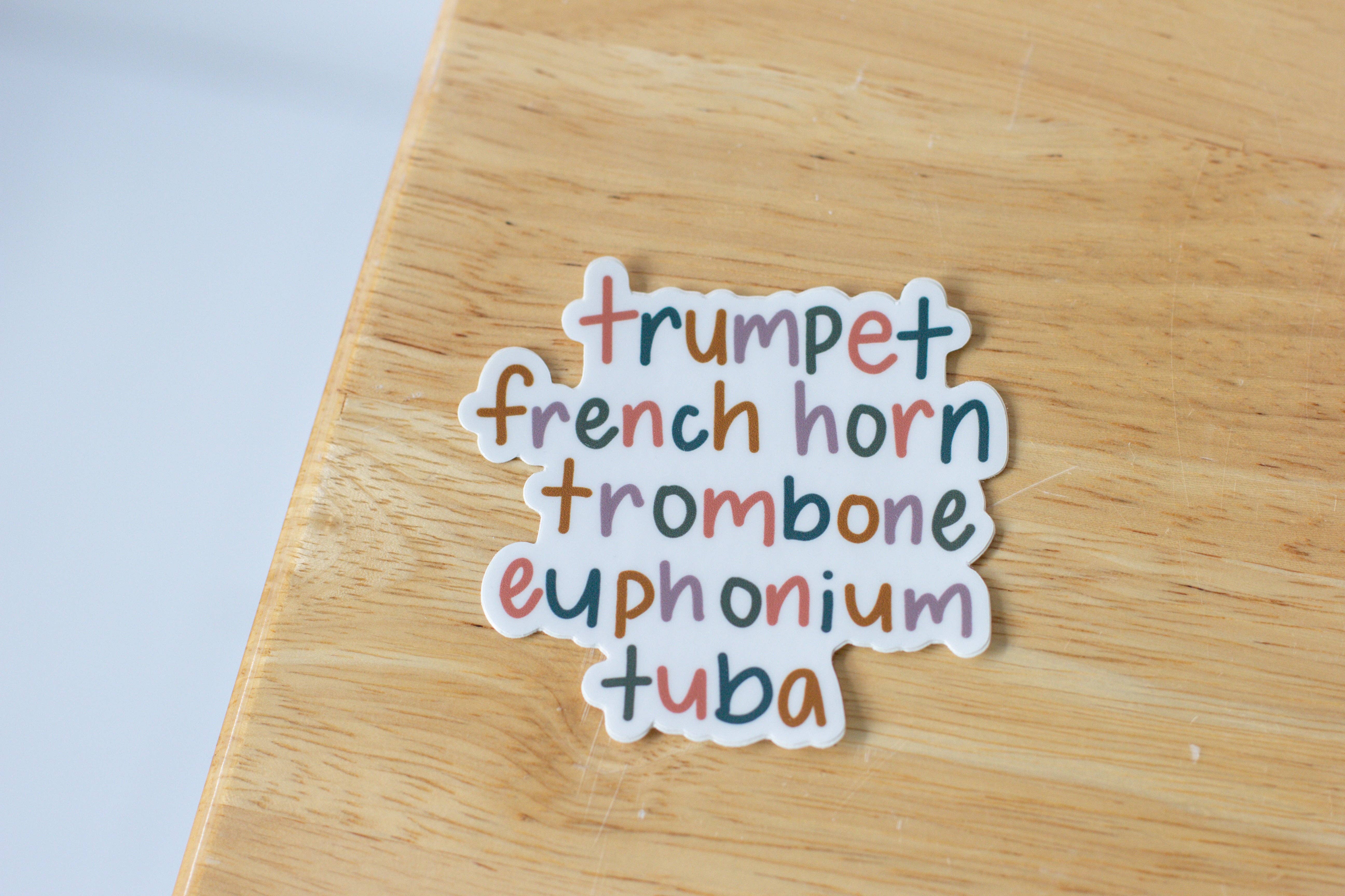 Musically Minted - Wholesale Sticker - Brass Instruments Sticker0