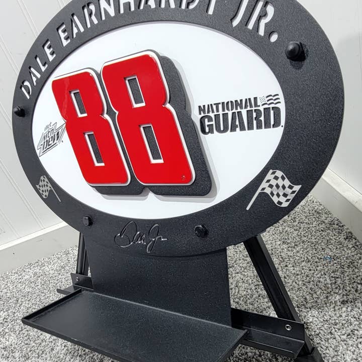 Premier Metal Art - Wholesale Sign - Dale Earnhardt Jr. #88 Oval 3D Premier Metal Diecast Display2
