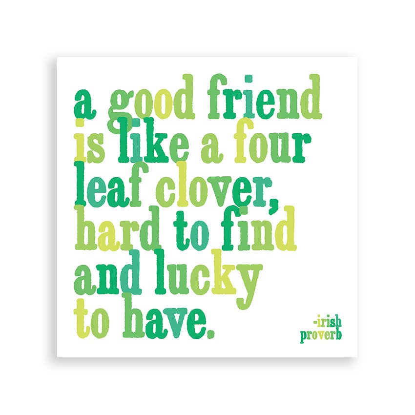 Quotable - Wholesale Magnet - Magnets - MD217 - Four Leaf Clover (Irish Proverb)