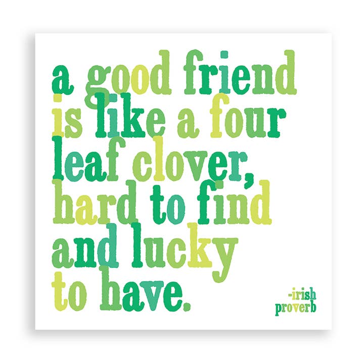 Quotable - Wholesale Magnet - Magnets - MD217 - Four Leaf Clover (Irish Proverb)0