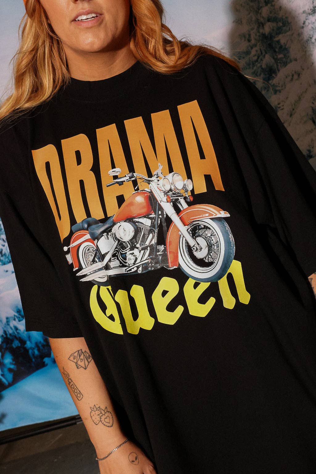Burnt Toast – wholesale Tunic – Women’s – Drama Queen Premium Graphic Tee (Digital Ink)5