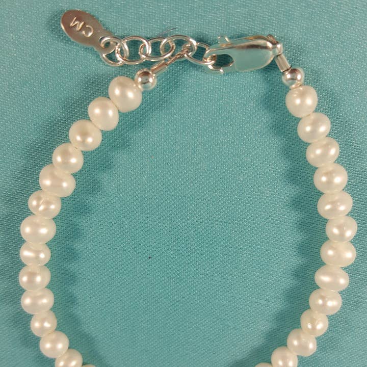 Pulsera de perlas con cierre de plata para venta al por mayor de Simply Charming