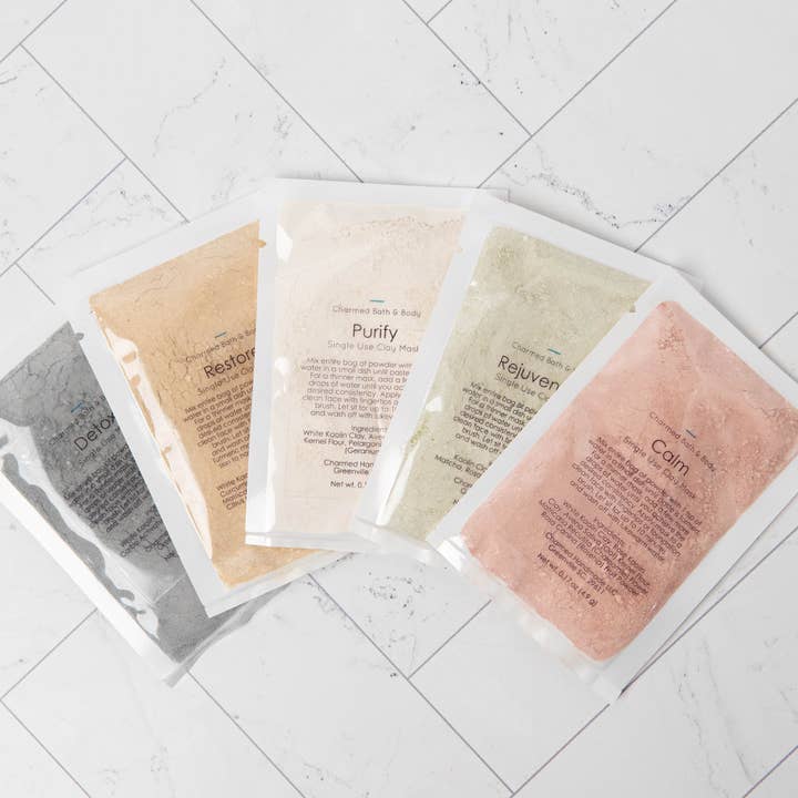 Charmed Bath & Body - Wholesale Skincare Face Mask - Single Use Clay Face Mask