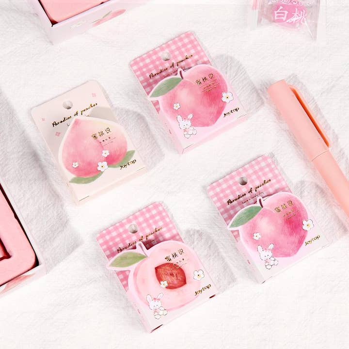 Yenzee Stationery - Vente Cahiers - Coffret cadeau carnet à motif pêche4