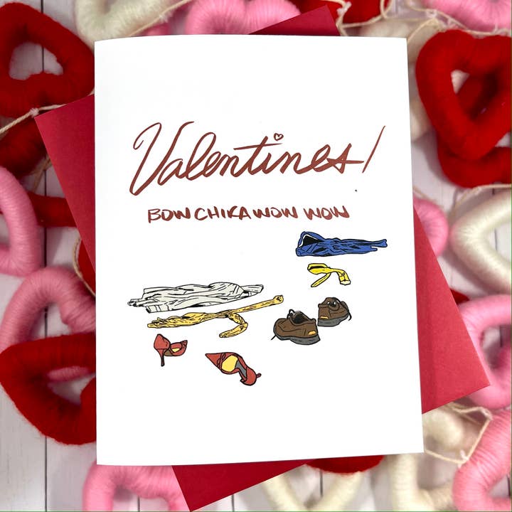 Valentinstag! - Bow Chow-Wow-Karte für den Großhandel von Paper Vibes