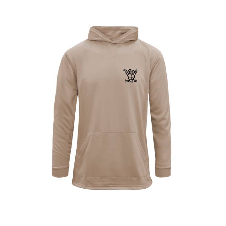de 'No Worries' prestatiehoodie voor wholesale door Land Pirate