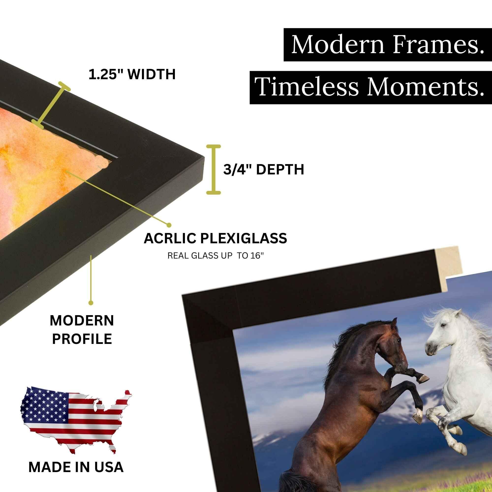 Modern Memory Design Picture Frames – Moldura por atacado – Moldura Moderna Preta 12x36 | Moldura para Poster e Arte de Parede Galeria6