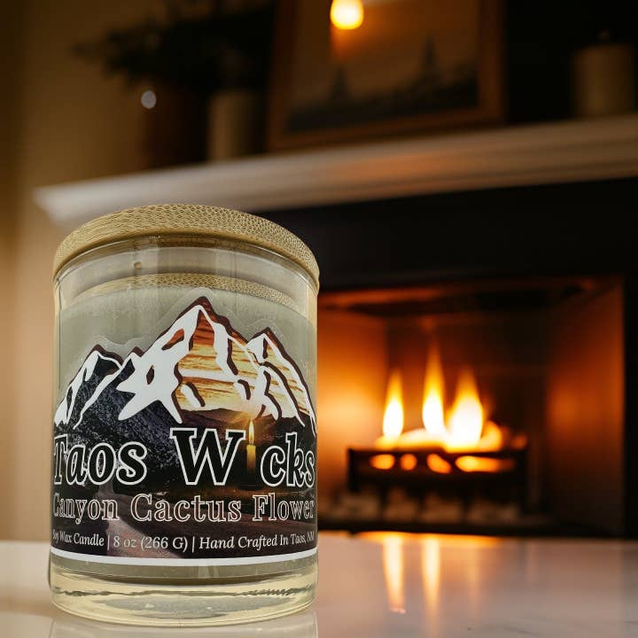 Taos Wicks LLC - Wholesale Jar/Filled Candle - Canyon Cactus Flower - 8oz