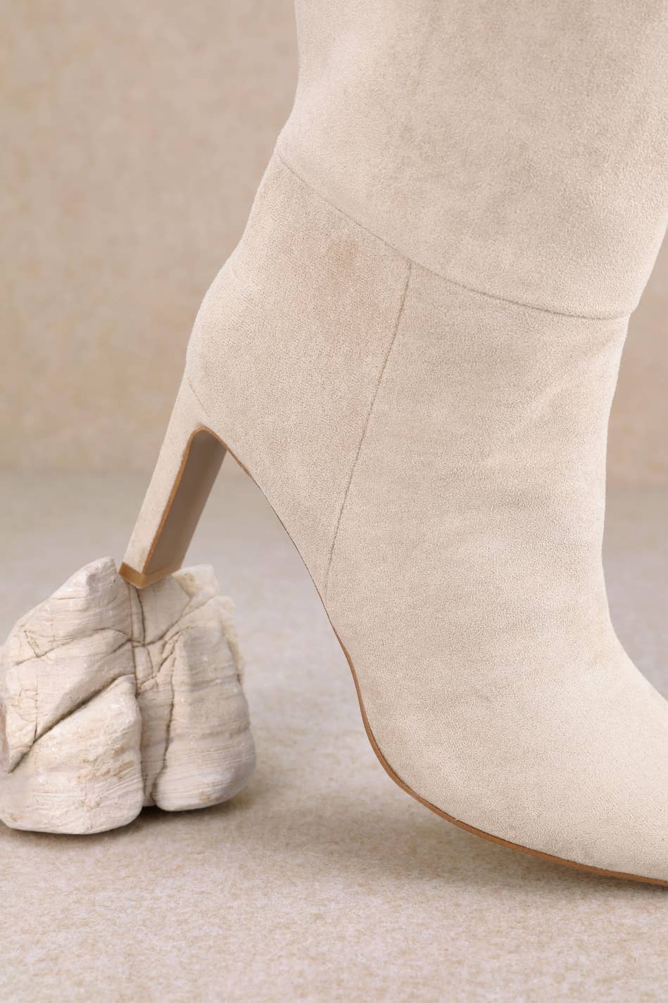 Oliccui - Vente Bottes – femme - BOTTES HAUTES À BOUT POINTU EN FAUX SUÉDINE14