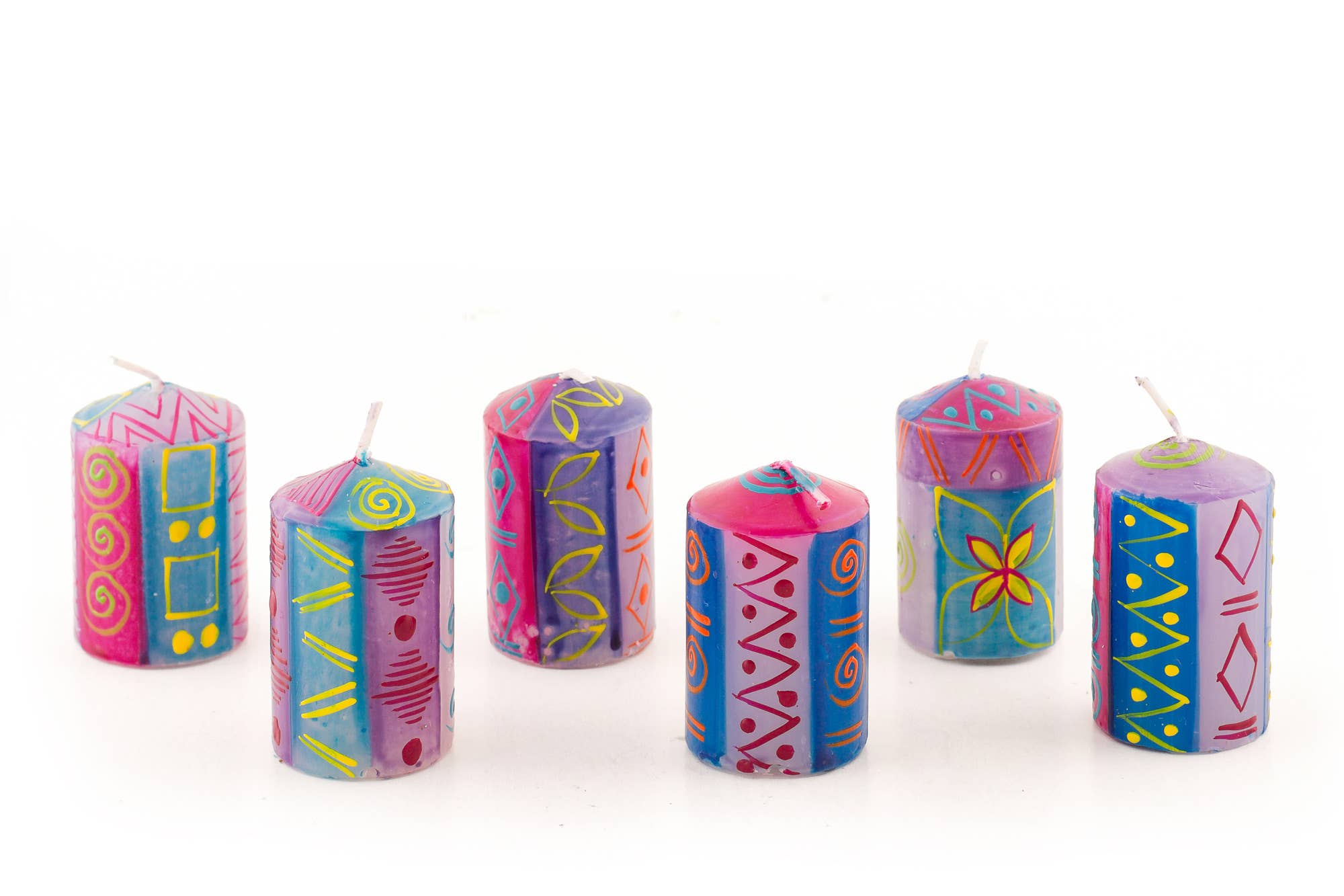 Thumbprint Artifacts - Wholesale Pillar Candle - Blue Moon Candle4