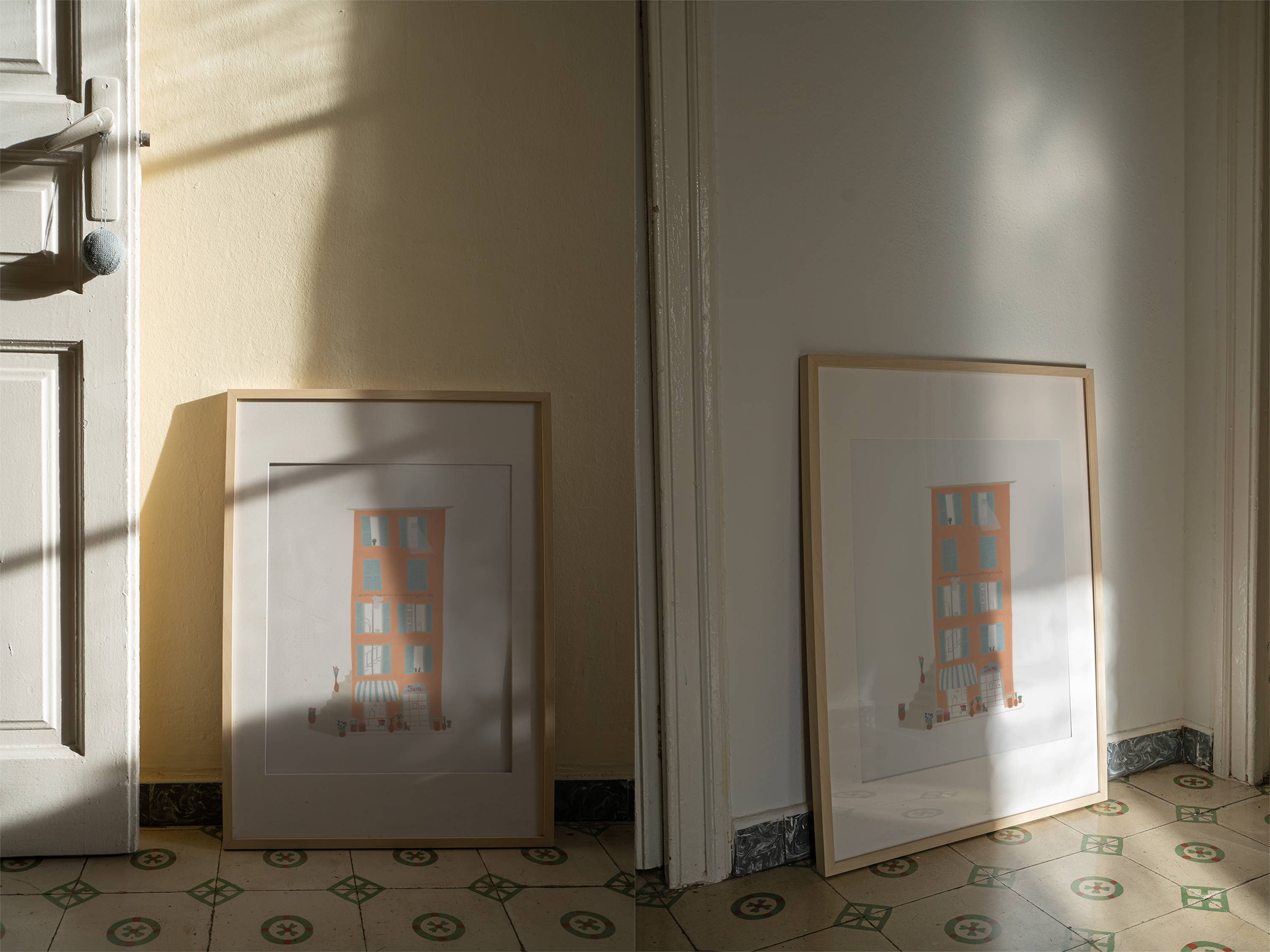 Raccontin - Wholesale Art Print - HOUSES - PORTOFINO FIORI - FLOWER SHOP0