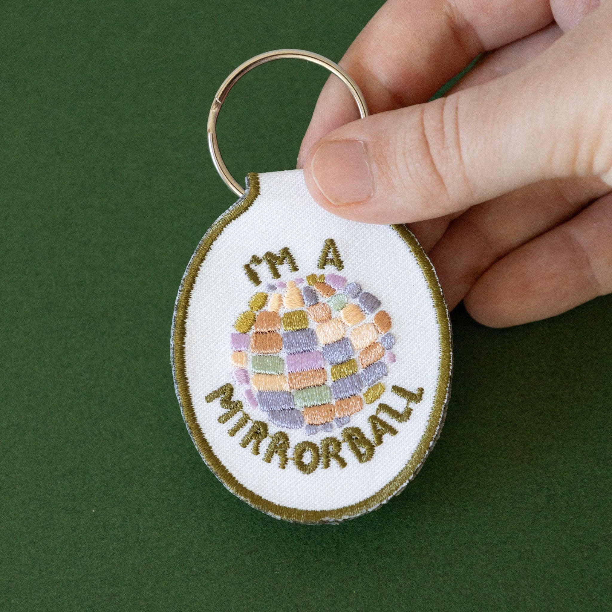Lindy Stark Designs - Wholesale Keychain - Women's - Mirrorball Embroidered Keychain3