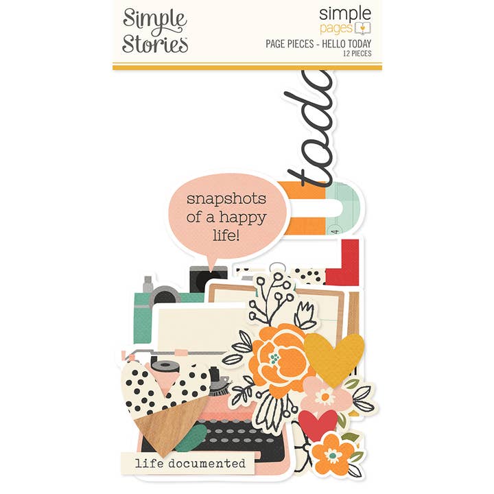 Simple Pages Page Pieces - Hello Today for wholesale by Simple Stories