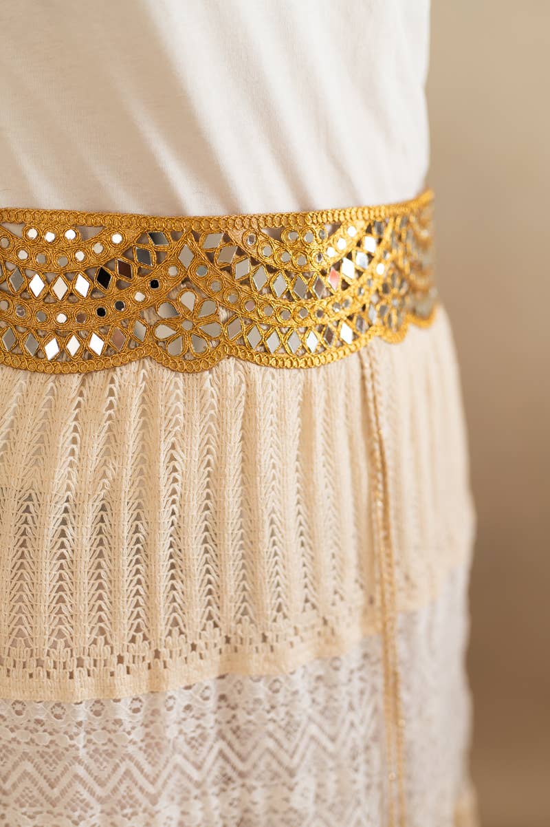 Lula Natura - Wholesale Belt - Women's - GOLDEN CRYSTAL BELT0