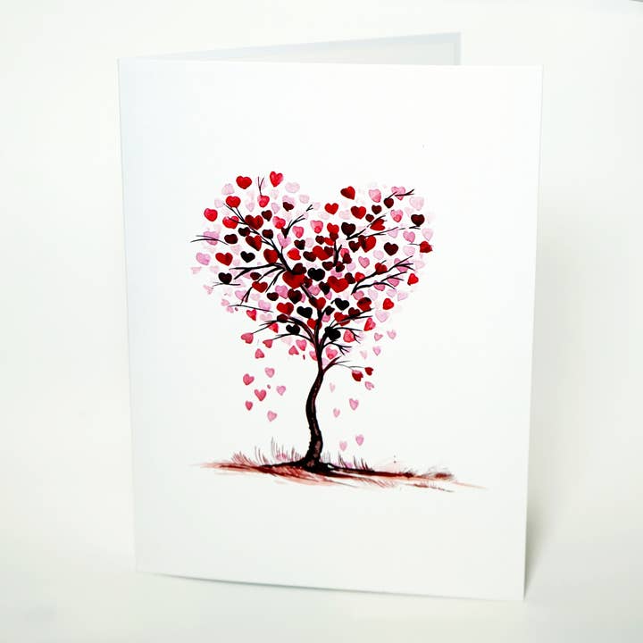Wonder Paper Art – Engroshandel Valentinsdagskort – Træ af Hjerter Pop Up Kort til Valentinsdag, Jubilæum