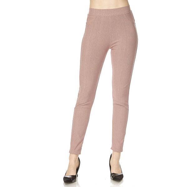 The Magic Scarf Company - Wholesale Leggings - Dames - Denimlegging - enkellengte met achterzakken J047