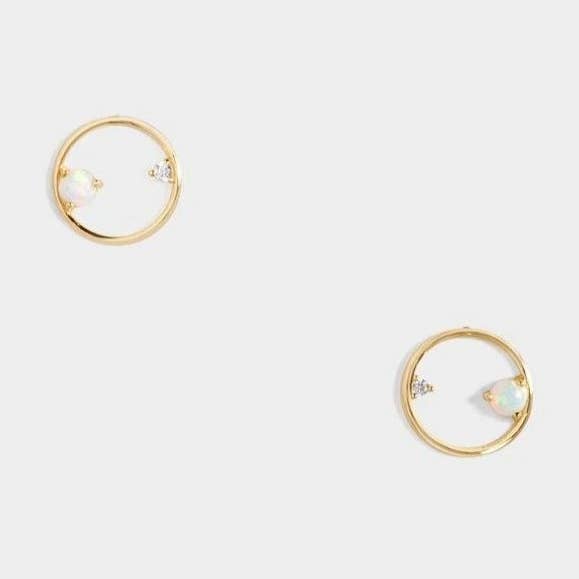 Brincos Mia Opal por atacado de Siizu