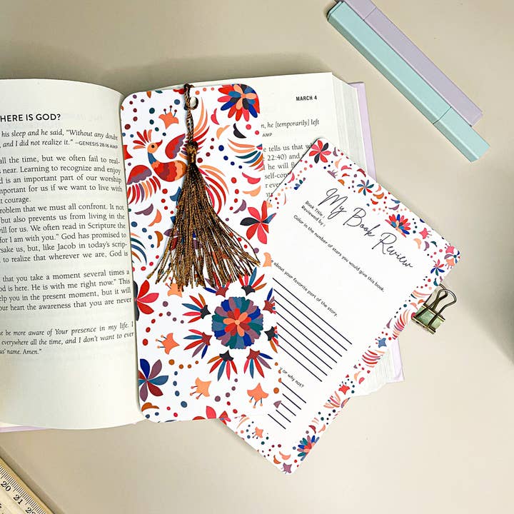 Gaec Studio - Wholesale Bookmark - Mexican Embroidery Style Bookmarks