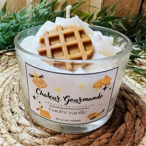Chaleur Gourmande - Wholesale Novelty Candle - Vanilla Waffle Small Cup Candle