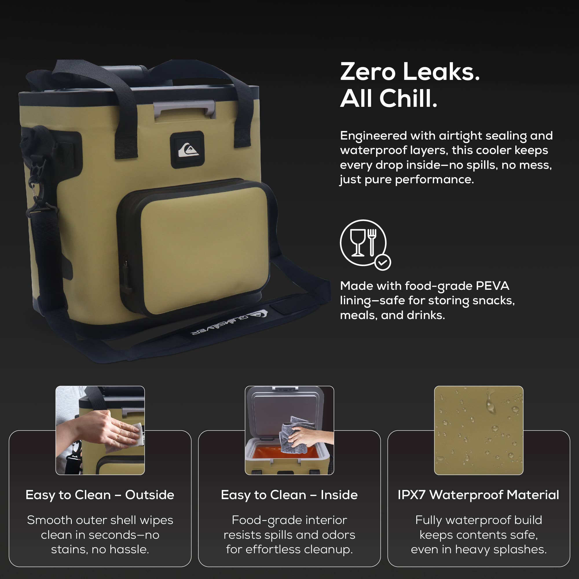 Quiksilver Hydration - Wholesale Cooler/Cooler Bag - Coastal Collection Zipperless Box Cooler 9