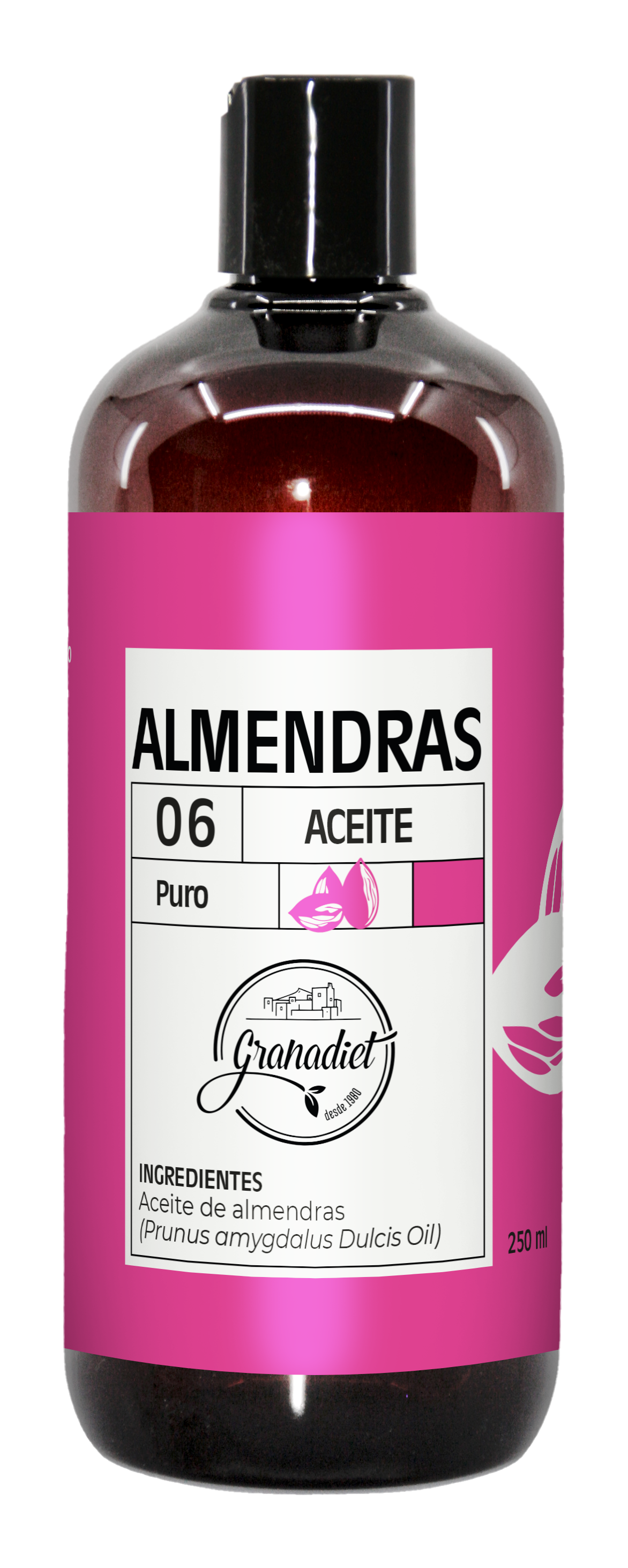 Granadiet - Wholesale Bath/Body Oil - Pure Almond Oil 250 Ml0