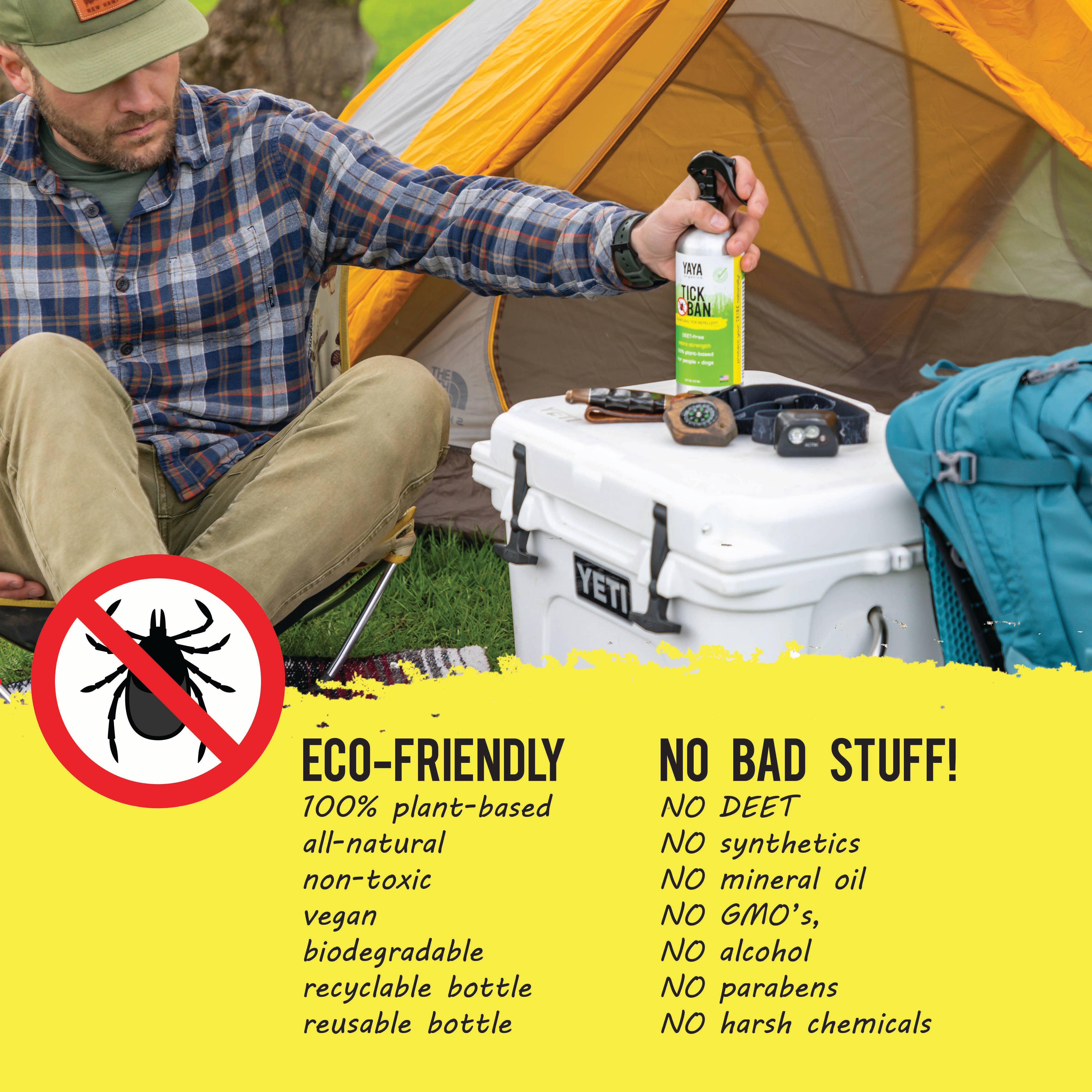 YAYA Organics - Wholesale Insect Repellent - Tick Ban All-Natural Tick Repellent - 16 oz.5