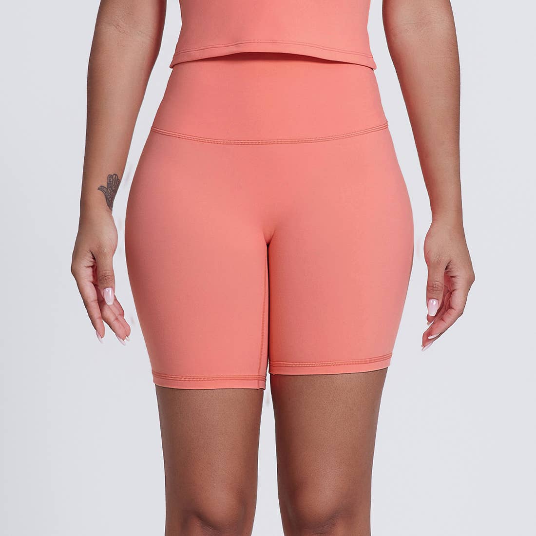 Sodalemon - Wholesale Athletic Shorts - Women's - Womne No Front Seam Yoga Sport Shorts2