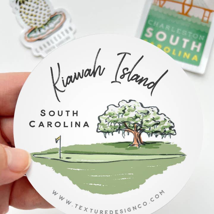 Texture Design Co - Wholesale Sticker - Sherbet Painted Streets - The Kiawah Sticker