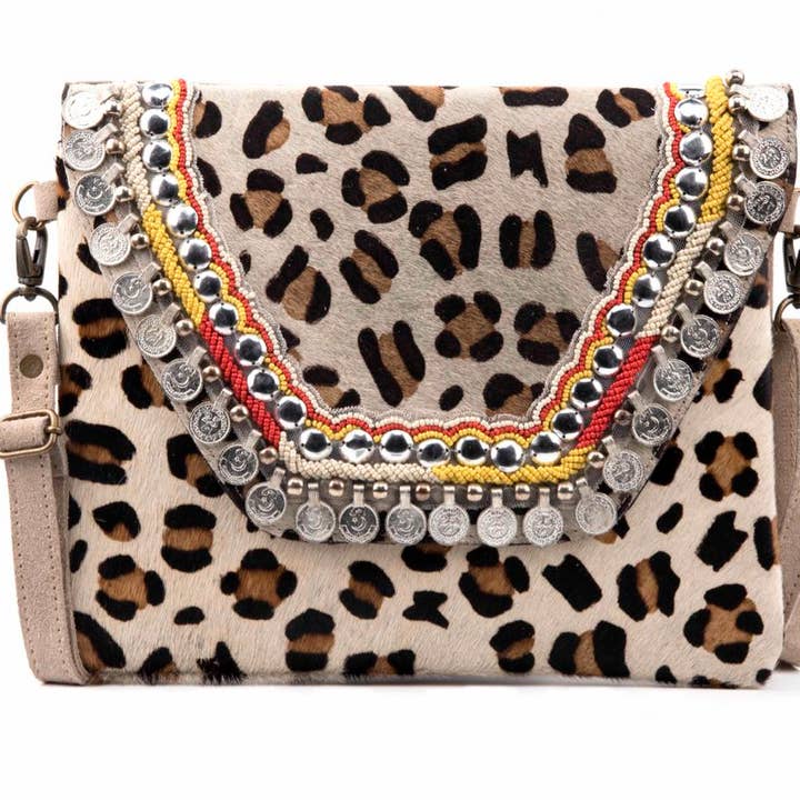Ambachtelijke Cheetha tas
Echt leer+munten w/
Riem voor wholesale door LAMANI