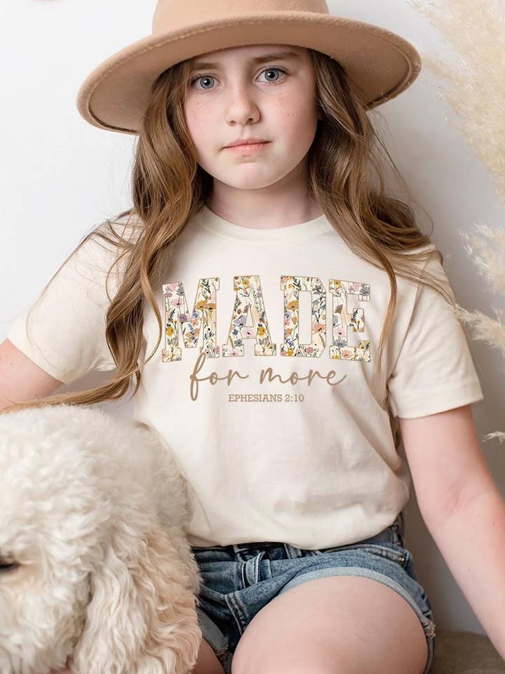 Made for More Faith Kids Graphic Tee for wholesale by COLORBEAR