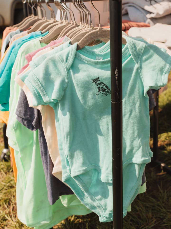 Cow Dog Onesie for wholesale by SRM Custom Art & Design