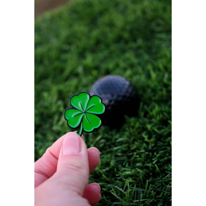 MULLIGAN HOOLIGAN® - Wholesale Sporting Accessories - Four-Leaf Shamrock Golf Ball Marker + Magnetic Hat Clip