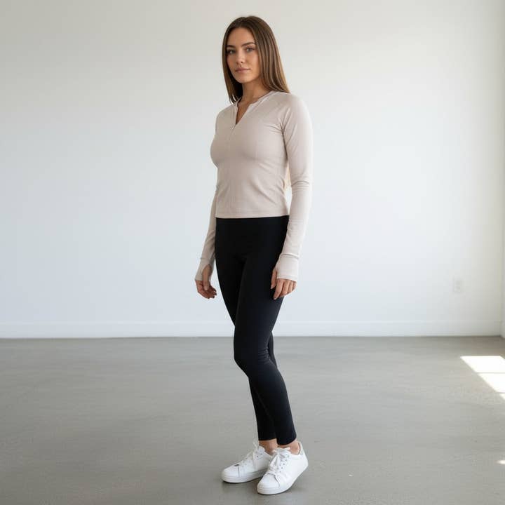 Elite 1/4 Zip Long Sleeve for wholesale by DYM Athletics