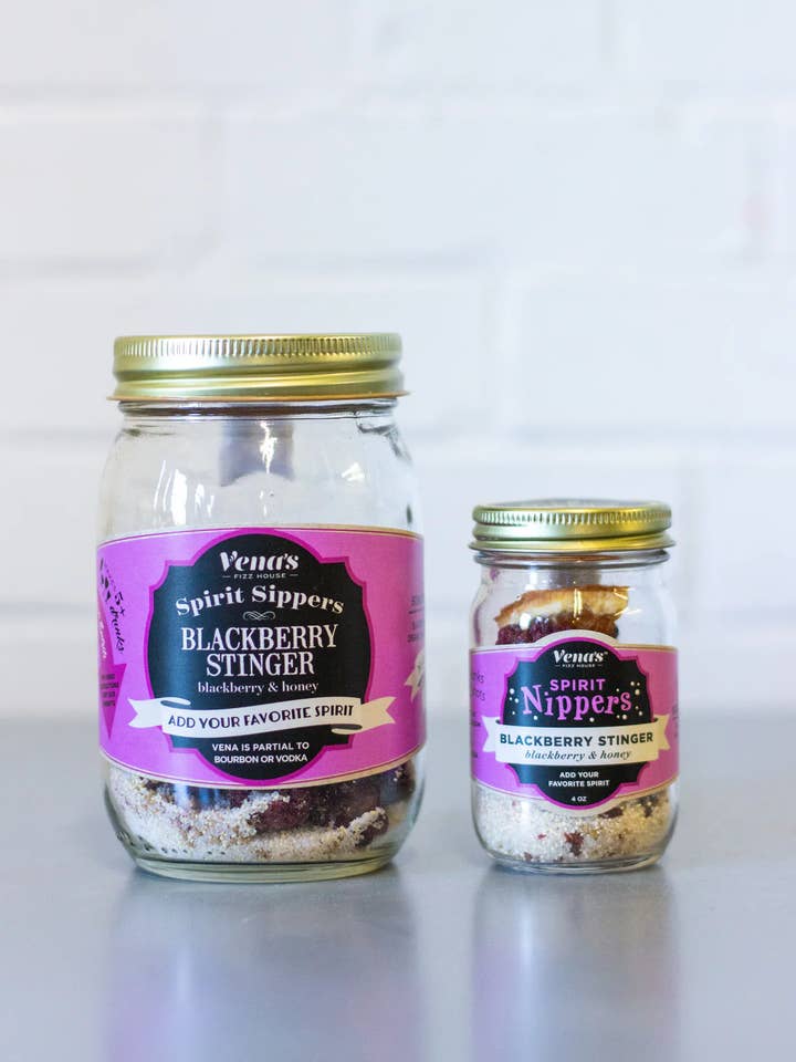 4 oz BLACKBERRY STINGER SPIRIT NIPPER COCKTAIL INFUSION for wholesale by Vena's Fizz House