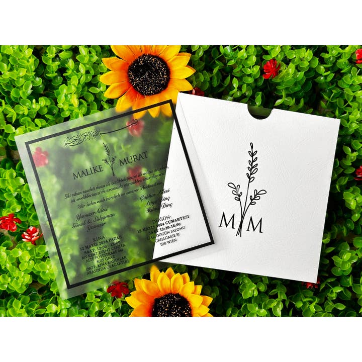 Personalized Acrylic Wedding & Quinceanera Invitations for wholesale by Faire Part Cards