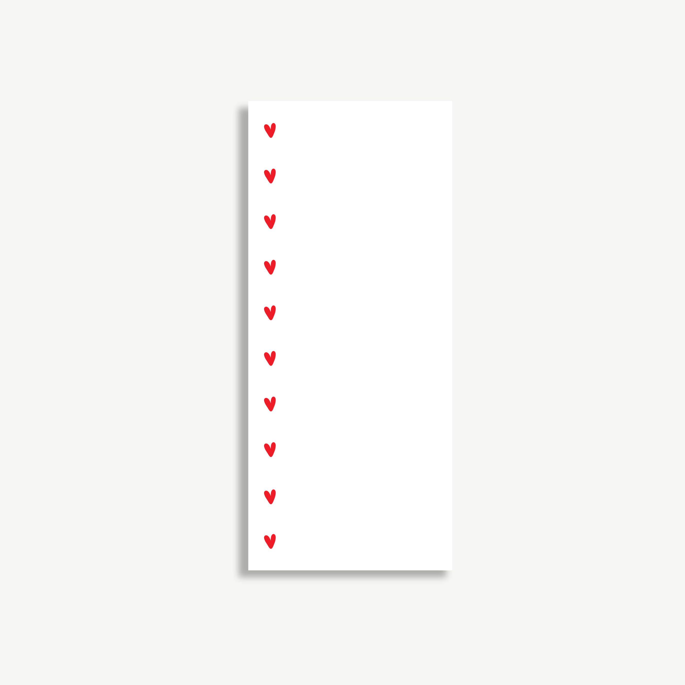 Enchanted Farie Designs - Wholesale Notepad - Minimal Hearts Notepad1