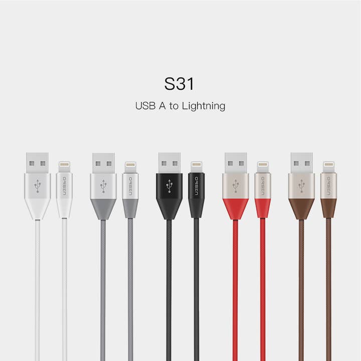 Sland - Wholesale Charging Cable - USB A to Lightning TPE Cable ORSEN S31, (8-pin), 1.2M, Black3