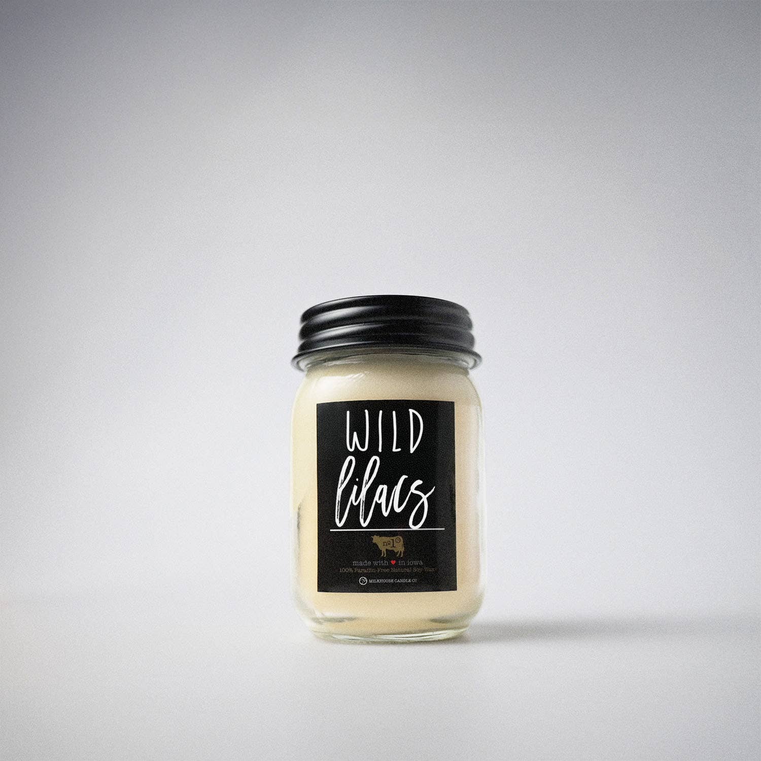 Milkhouse Candle Company - Wholesale Jar/Filled Candle - 13 oz Mason Jar Candle: Wild Lilacs