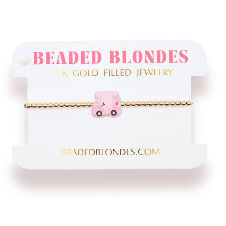 Golf Cart Bracelet for wholesale by Beaded Blondes