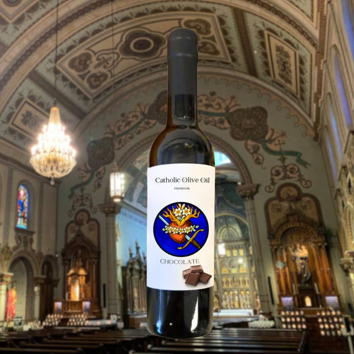 O Sorrowful Mother Chocolate Dark Balsamic for wholesale by Catholic Olive OIl
