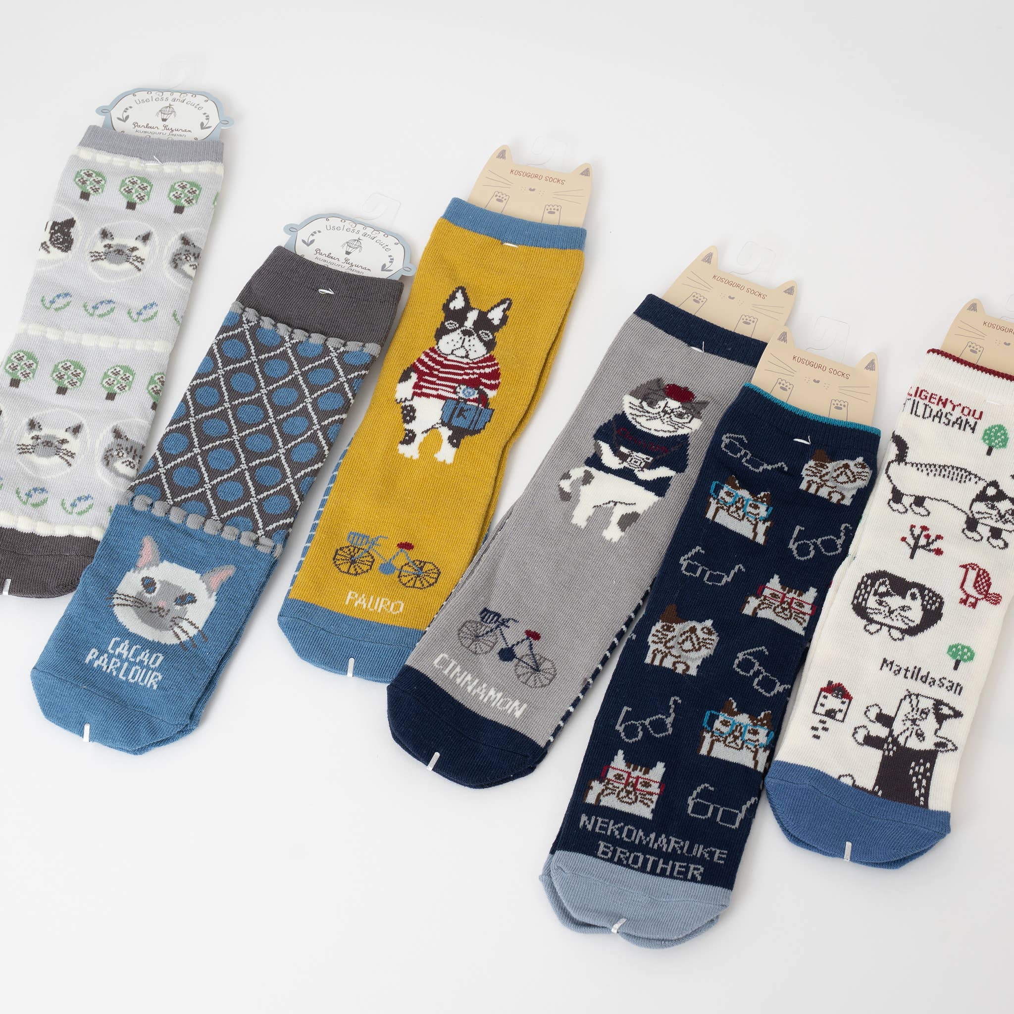 U PLUS INC - Wholesale Socks - Unisex - Whimsical Japanese Character Knit Crew Socks Kusuguru Japan6